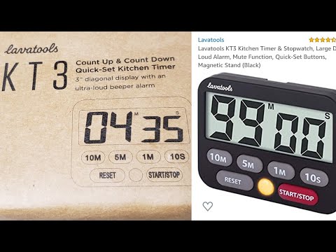 Lavatools K3T Kitchen Timer & Stopwatch/ Review /